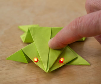 Origami Frog with LEDs